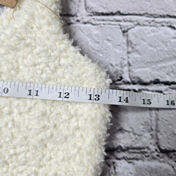 Skims Cozy Knit Soft Scoop Neck Cropped Tank Top Bone White New Size S/M - Picture 9 of 11